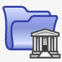 图书馆文件夹加密系统图标图标