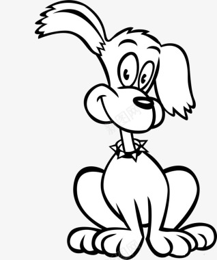 动漫动画图小狗动漫手绘卡通小狗图标图标