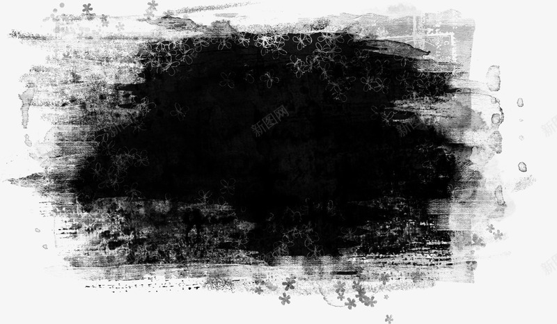 黑色漂亮墨迹蒙版png免抠素材_88icon https://88icon.com 墨迹蒙版 漂亮墨迹蒙版 黑色墨迹蒙版