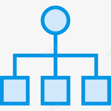 SEO和网络数据组织图标图标