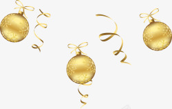 金色吊球金色吊球圣诞元旦高清图片