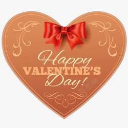 蝴蝶结心形素材