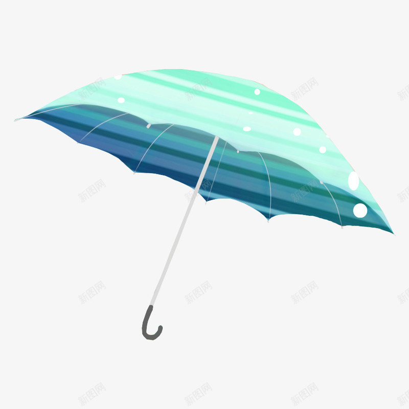 手绘青春绿色雨伞png免抠素材_88icon https://88icon.com 绿色 雨伞 青春