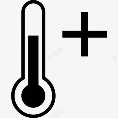 高温温度计温度的升高图标图标