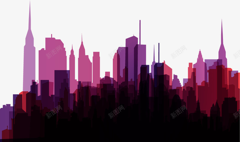 紫色从影城市双11png免抠素材_88icon https://88icon.com 11 从影 城市 紫色