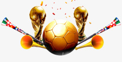 激战世界杯足球图素材