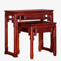 红木色供桌素材