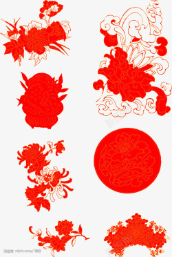 中国风红色国庆海报素材