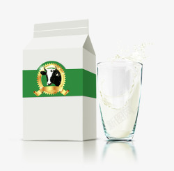 牛奶包装效果图PSD海报