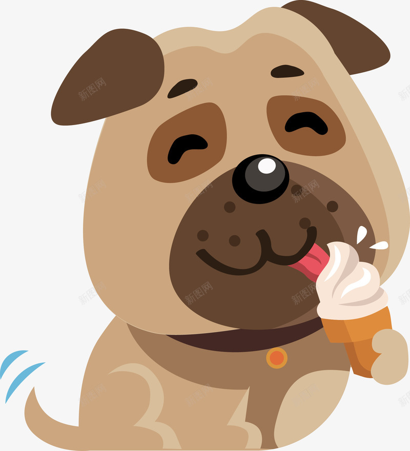 吃冰淇淋的小狗png免抠素材_88icon https://88icon.com 动物 卡通 卡通动物 卡通狗狗图 小狗 狗狗 狗狗矢量图 矢量动物