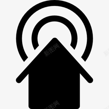 无线连接房子图标图标