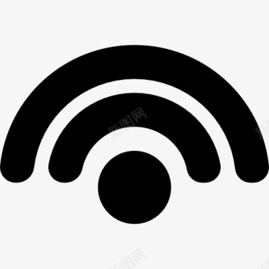 矢量信号图标WiFi信号电平图标图标