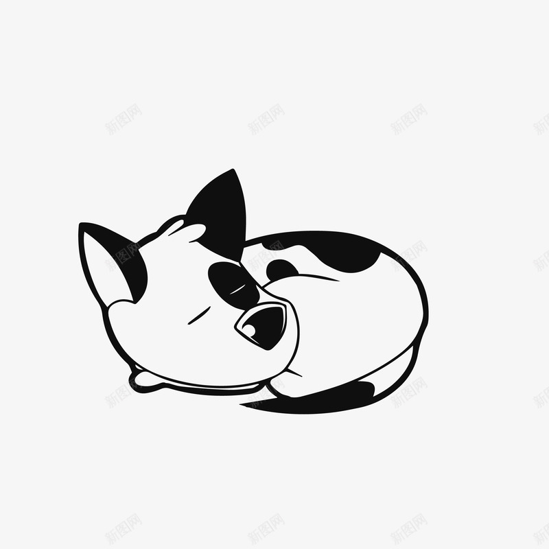 白色斑点小狗矢量图eps免抠素材_88icon https://88icon.com png免抠图 动物 卡通 可爱 小狗 手绘 斑点 时尚 有趣 睡觉 矢量图