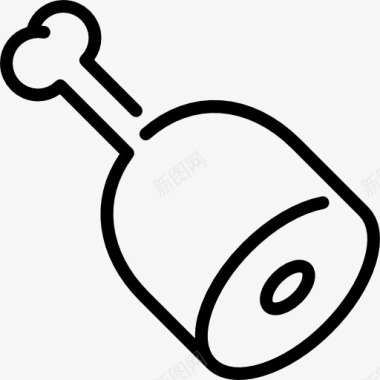 猪蹄火腿图标图标