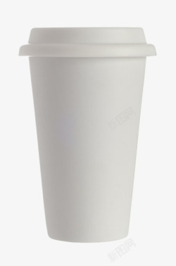 纸杯子实物白色奶茶纸杯高清图片