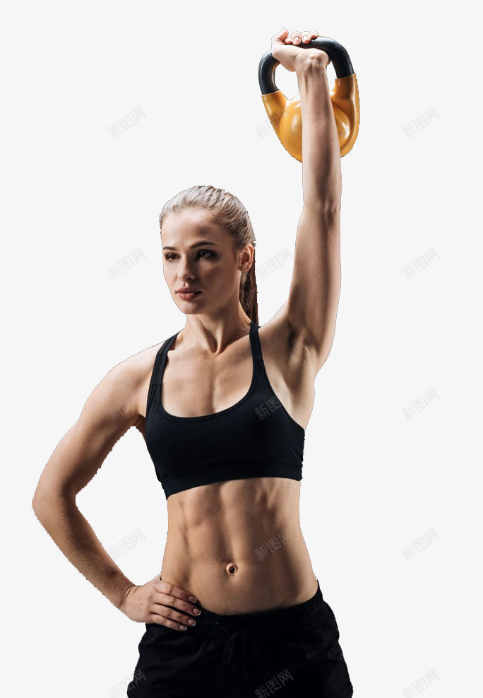 手提黄色壶铃女教练png免抠素材_88icon https://88icon.com 体育健身 健美健身 健身器材 健身女神 壶铃 女教练 教练老师 肌肉女 运动锻炼 黄色