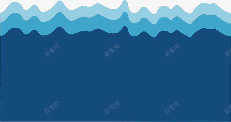 渐变水浪矢量图ai免抠素材_88icon https://88icon.com 水浪 海水 渐变 背景装饰 矢量图