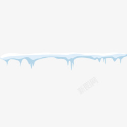雪堆装饰冰雪矢量图高清图片