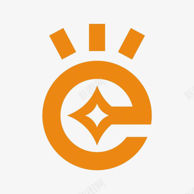橘色网络科技logo创意图标图标