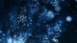 抽象的蓝色雪明星雪花素材