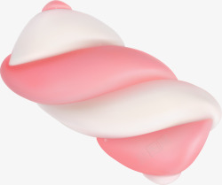 螺旋图案PNG矢量图粉色美味立体棉花糖高清图片