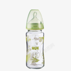 NUK绿色玻璃奶瓶素材