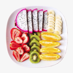 健康减肥餐水果拼盘高清图片