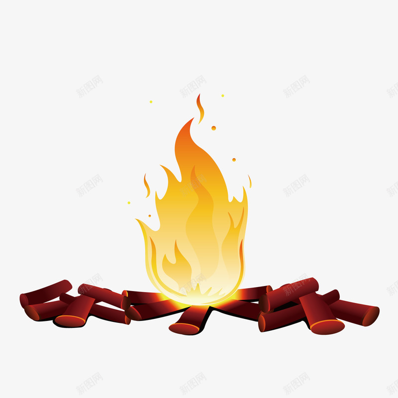 燃烧的火堆为人们供暖png免抠素材_88icon https://88icon.com 供暖 涨停 火堆 火堆元素 燃烧