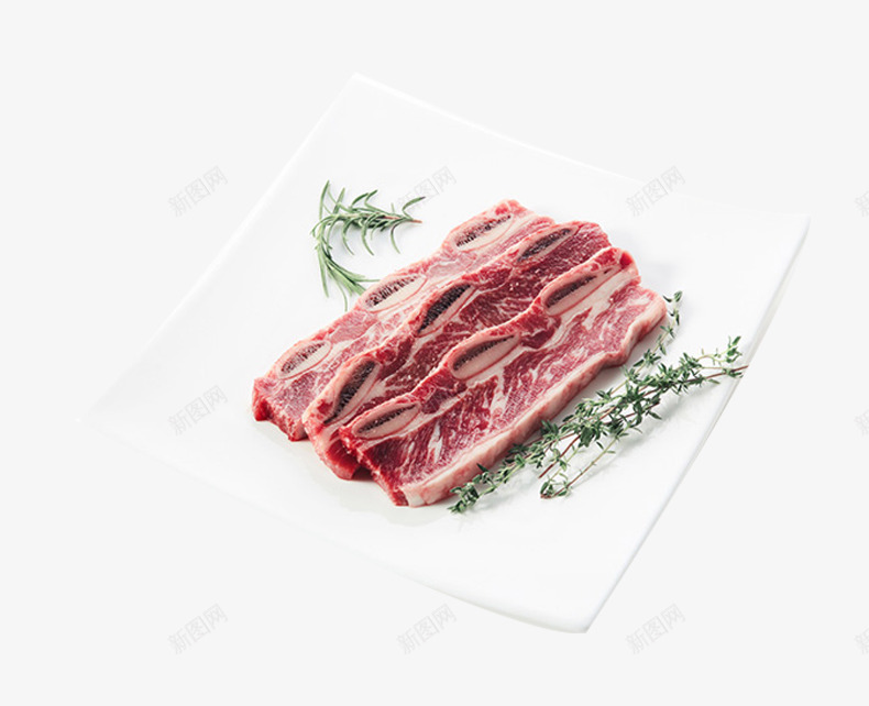 进口食物png免抠素材_88icon https://88icon.com 澳大利亚 生肉 进口牛肉 黑安格斯谷饲牛仔骨