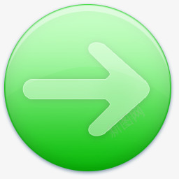 置顶按钮绿色圆形常用按钮绿色图标向右按钮图标