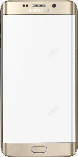 白屏金色三星手机边框高清图片