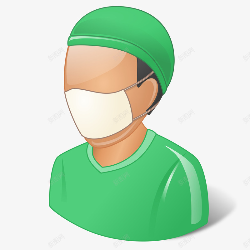 手术医生戴口罩png免抠素材_88icon https://88icon.com png图片 免抠素材 医生 戴口罩 绿色