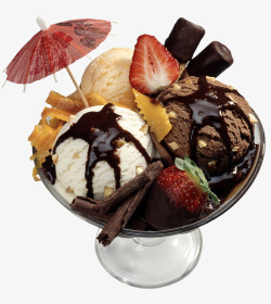 水果雪糕水果巧克力手工冰淇淋高清图片