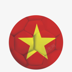彩色国庆图案装饰足球矢量图素材
