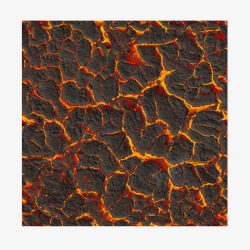 火山岩浆裂痕高清图片
