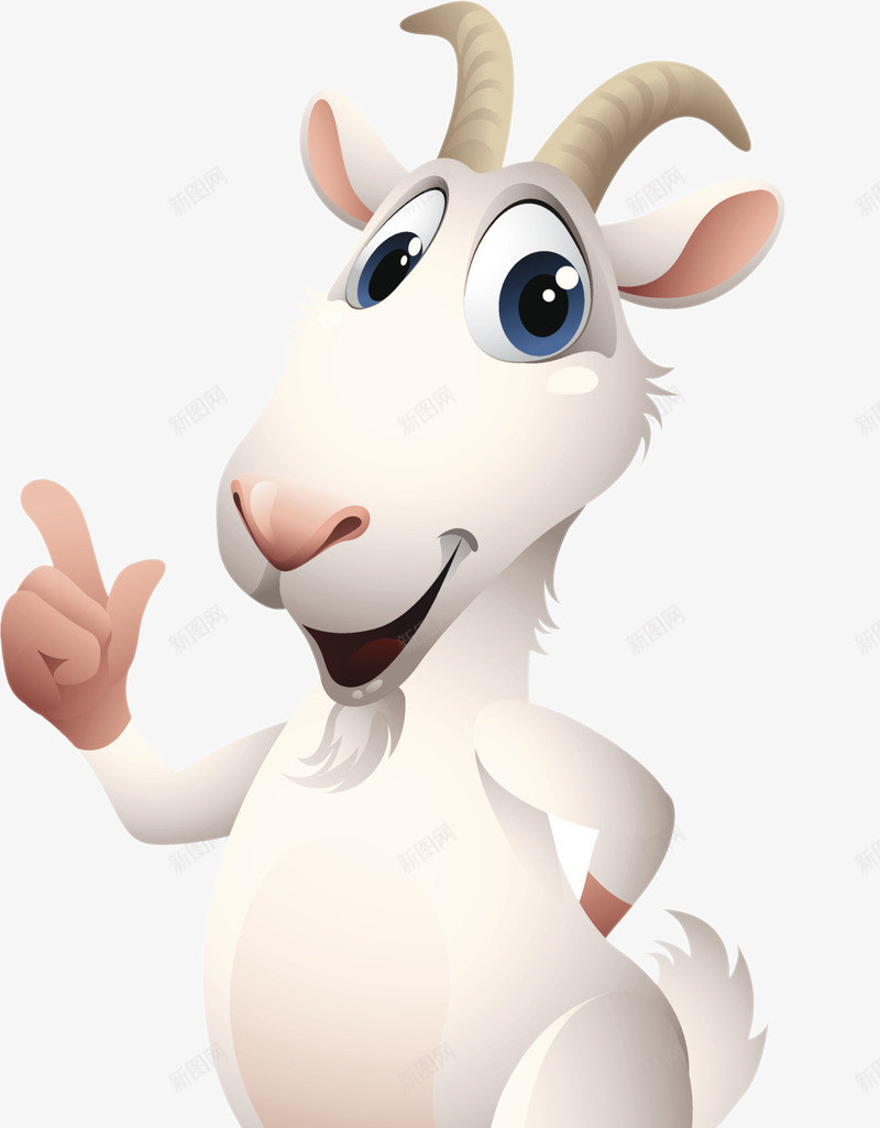 一只卡通山羊png免抠素材_88icon https://88icon.com 动物 卡通 山羊 抽象羊 站立的羊 粉红色的小羊 羊