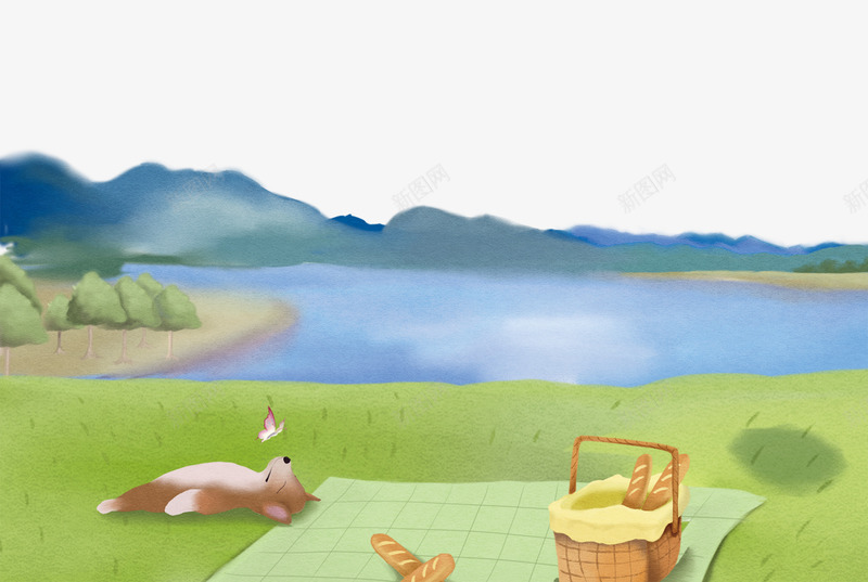 春季旅游踏青去海报png免抠素材_88icon https://88icon.com 女孩 户外 旅游 春季 春游 树叶 自行车 踏青 远山