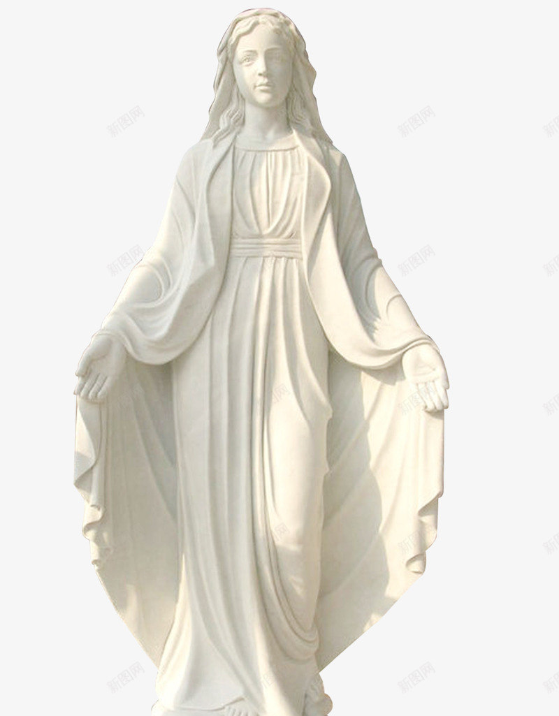 圣母石像雕塑png免抠素材_88icon https://88icon.com 屋檐 欧式装饰建筑 石膏像 神像 雕塑