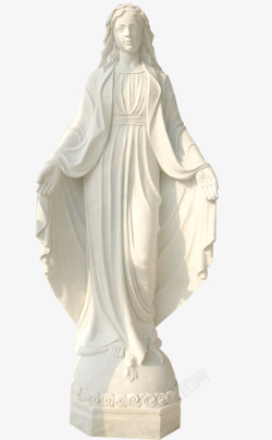 骑马欧式雕塑圣母石像雕塑高清图片