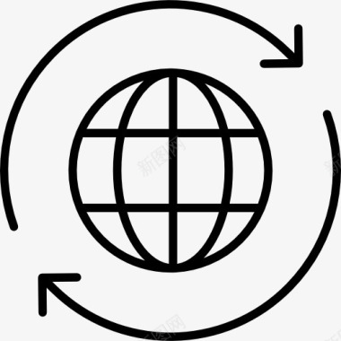 信接口全球图标图标