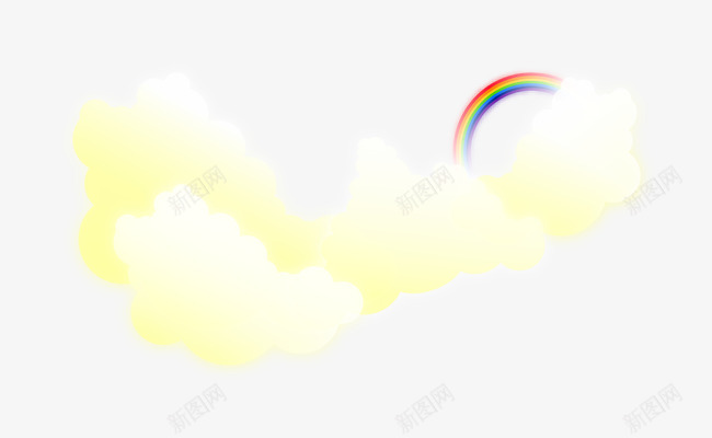 云端的彩虹矢量图ai免抠素材_88icon https://88icon.com 云层 云端 卡通 彩虹 矢量图