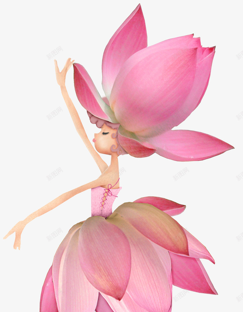 鲜花创意唯美小女孩png免抠素材_88icon https://88icon.com 创意 女孩 鲜花