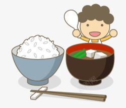 小葱豆腐汤饭高清图片