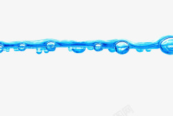 蓝色水面气泡素材