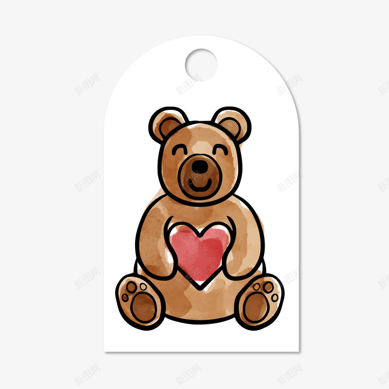 咖啡色抱心得卡通小熊情人节吊牌矢量图ai免抠素材_88icon https://88icon.com 卡通 卡通小熊 咖啡色 小熊 情人节吊牌 抱心 红色 矢量图