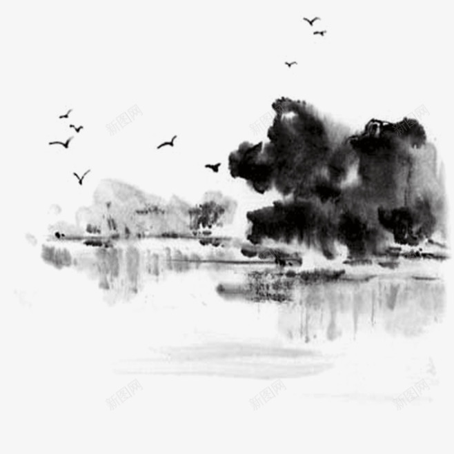 水墨画透明png免抠素材_88icon https://88icon.com 亭子 墙 山 梅花 水墨 水墨效果 水墨河 水墨画 画室宣传单水墨画 荷花 风水画