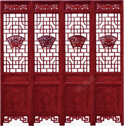 古典木窗古代雕花窗户高清图片