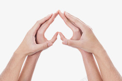 两双手组成的心形素材