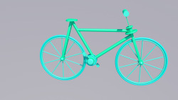 简单自行车c4d自行车高清图片