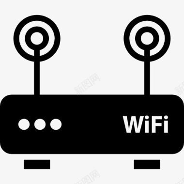 计算机鼠标WiFi图标图标